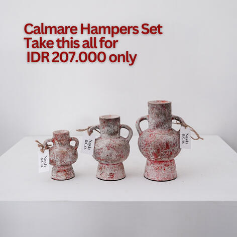 Calmare Set (3 vase + greeting cards)